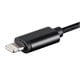 View product image Monoprice MFi Certified Lightning to 3.5mm Audio Adapter, Nylon Braid, Black - image 3 of 6