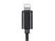 View product image Monoprice Premium Ultra Durable Nylon Braided Apple MFi Certified Lightning to 3.5mm Jack Audio Adapter - Black - image 5 of 6