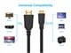 View product image Monoprice High Speed HDMI Cable with HDMI Mini Connector - 4K@60Hz HDR 18Gbps YCbCr 4:4:4 30AWG 6ft Black - image 6 of 6