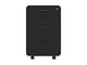 View product image Workstream by Monoprice Rolling Round Corner 3-Drawer File Cabinet, Black - image 5 of 6