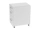 View product image Workstream by Monoprice Rolling Round Corner 3-Drawer File Cabinet, White - image 3 of 6