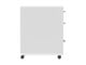 View product image Workstream by Monoprice Rolling Round Corner 3-Drawer File Cabinet, White - image 4 of 6