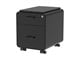View product image Workstream by Monoprice Rolling Round Corner 2-Drawer File Cabinet with Seat Cushion, Black - image 1 of 6