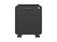 View product image Workstream by Monoprice Rolling Round Corner 2-Drawer File Cabinet with Seat Cushion, Black - image 5 of 6