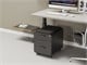 View product image Workstream by Monoprice Rolling Round Corner 2-Drawer File Cabinet with Seat Cushion, Black - image 6 of 6