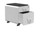 View product image Workstream by Monoprice Rolling Round Corner 2-Drawer File Cabinet with Seat Cushion, White - image 2 of 6