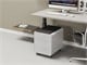 View product image Workstream by Monoprice Rolling Round Corner 2-Drawer File Cabinet with Seat Cushion, White - image 6 of 6
