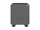 View product image Workstream by Monoprice Rolling Round Corner 2-Drawer File Cabinet with Seat Cushion, Gray - image 5 of 6