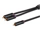 View product image Monoprice Onix Series - Male RCA to 2 Male RCA Pigtail Cable, 3ft, Black - image 1 of 6