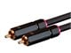 View product image Monoprice Onix Series - Male RCA Two Channel Stereo Audio Cable, 25ft, Black - image 3 of 4