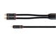 View product image Monoprice Onix Series - 1-Male to 2-Female RCA Y-Adapter, 12in, Black - image 2 of 6