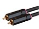 View product image Monoprice Onix Series - 3.5mm to 2-Male RCA Adapter Cable, 6ft, Black - image 3 of 6