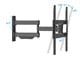 View product image Monoprice EZ Series Outdoor Full Motion TV Wall Mount Bracket for LED TVs 32in to 100in, Max Weight 110 lbs., VESA Patterns 75x75 to 400x400, Waterproof, Corrosion-Resistant Finish - image 4 of 6