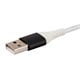 View product image Monoprice Premium Ultra Durable Nylon Braided Apple MFi Certified Kevlar-Reinforced Lightning to USB Type-A Charging Cable - 1.5ft, White - image 4 of 6