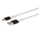 View product image Monoprice AtlasFlex Series Durable USB 2.0 Type-C to Type-A Charge & Sync Kevlar-Reinforced Nylon-Braid Cable, 6ft, White - image 2 of 6
