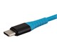 View product image Monoprice AtlasFlex Series Durable USB 2.0 Type-C to Type-A Charge & Sync Kevlar-Reinforced Nylon-Braid Cable, 3ft, Blue - image 3 of 6