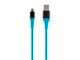 View product image Monoprice AtlasFlex Series Durable USB 2.0 Micro B to Type-A Charge & Sync Kevlar-Reinforced Nylon-Braid Cable, 6ft, Blue - image 1 of 6
