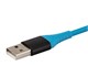View product image Monoprice AtlasFlex Series Durable USB 2.0 Micro B to Type-A Charge & Sync Kevlar-Reinforced Nylon-Braid Cable, 6ft, Blue - image 4 of 6