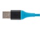 View product image Monoprice AtlasFlex Series Durable USB 2.0 Micro B to Type-A Charge & Sync Kevlar-Reinforced Nylon-Braid Cable, 6ft, Blue - image 6 of 6