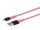 View product image Monoprice AtlasFlex Series Durable USB 2.0 Micro B to Type-A Charge & Sync Kevlar-Reinforced Nylon-Braid Cable, 6ft, Pink - image 2 of 6