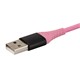 View product image Monoprice AtlasFlex Series Durable USB 2.0 Micro B to Type-A Charge & Sync Kevlar-Reinforced Nylon-Braid Cable, 6ft, Pink - image 4 of 6