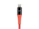 View product image Monoprice Nylon Braided USB-C To Lightning Cable - 3 Feet - Red ( MFI Certified ) Flexible, Durable, Fast Charging, Compatible with Apple iPhone 13 / Pro / Pro Max / AirPods Pro - AtlasFlex Series - image 5 of 6