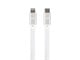 View product image Monoprice Premium Flat Apple MFi Certified Lightning to USB Type-C Charging Cable - 6ft, White - image 1 of 1