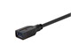 View product image Monoprice Select USB 3.0 Type-A to Type-A Female Extension Cable, 3ft, Black - image 3 of 6