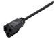 View product image Monoprice Extension Cord - NEMA 5-15P to NEMA 5-15R, 16AWG, 13A/1625W, 3-Prong, Black, 1ft, 6-Pack - image 4 of 6