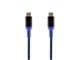 View product image Monoprice Stealth Charge & Sync USB 2.0 Type-C to Type-C Cable, Up to 3A/60W, 6ft, Blue - image 1 of 2