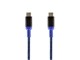View product image Monoprice Stealth Charge & Sync USB 2.0 Type-C to Type-C Cable, Up to 3A/60W, 10ft, Blue - image 1 of 2