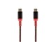 View product image Monoprice Stealth Charge & Sync USB 2.0 Type-C to Type-C Cable, Up to 3A/60W, 1.5ft, Red - image 1 of 2
