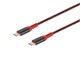 View product image Monoprice Stealth Charge & Sync USB 2.0 Type-C to Type-C Cable, Up to 3A/60W, 1.5ft, Red - image 2 of 2