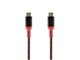 View product image Monoprice Stealth Charge & Sync USB 2.0 Type-C to Type-C Cable, Up to 3A/60W, 10ft, Red - image 1 of 2