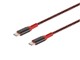 View product image Monoprice Stealth Charge & Sync USB 2.0 Type-C to Type-C Cable, Up to 3A/60W, 10ft, Red - image 2 of 2