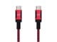 View product image Monoprice Wrap Series Charge and Sync USB Type-C to Type-C Cable, USB 2.0, Up to 3A/60W, 6ft, Red - image 1 of 3