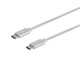 View product image Monoprice Palette Series USB 2.0 Type-C to Type-C Charge & Sync Nylon-Braid Cable, 6ft, White - image 2 of 2