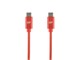 View product image Monoprice Palette Series USB 2.0 USB-C to USB-C Charge & Sync Nylon-Braid Cable  1.5ft  Red - image 1 of 2