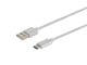 View product image Monoprice Palette Series USB 2.0 Type-C to Type-A Charge and Sync Nylon-Braid Cable, 6ft, White - image 2 of 2