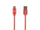 View product image Monoprice Palette Series USB 2.0 Type-C to Type-A Charge and Sync Nylon-Braid Cable, 6ft, Red - image 1 of 2