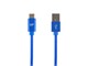 View product image Monoprice Palette Series USB 2.0 Type-C to Type-A Charge and Sync Nylon-Braid Cable, 3ft, Blue - image 1 of 2