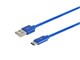 View product image Monoprice Palette Series USB 2.0 Type-C to Type-A Charge and Sync Nylon-Braid Cable, 3ft, Blue - image 2 of 2