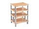 View product image Monolith by Monoprice Heavy Duty 4 Tier Audio Stand XL, 1&#34; Shelf Thickness, Maple - image 2 of 6