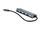 View product image Monoprice SuperSpeed 4-Port USB-C Hub, Gray - image 2 of 6