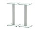 View product image Monoprice 23in Glass Speaker Stand with Cable Management (Pair), Silver - image 1 of 1