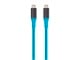 View product image Monoprice AtlasFlex Series Durable USB 3.2 Gen 2 Type-C Data & Power Kevlar Reinforced Nylon-Braid Cable, 5A/100W, 1m, Blue - image 1 of 6