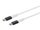 View product image Monoprice AtlasFlex Series Durable USB 2.0 Type-C Charge & Sync Kevlar Reinforced Nylon-Braid Cable, 5A/100W, 6ft, White - image 2 of 6