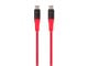 View product image Monoprice AtlasFlex Series Durable USB 2.0 Type-C Charge & Sync Kevlar Reinforced Nylon-Braid Cable, 5A/100W, 6ft, Red - image 1 of 6