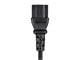 View product image Monoprice Power Cord - NEMA 5-15P to IEC 60320 C13, 18AWG, 10A/1250W, 125V, 3-Prong, Black, 6ft, 6-Pack - image 6 of 6