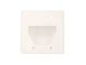 View product image Monoprice 2-Gang Recessed Low Voltage Cable Wall Plate, White - image 1 of 4